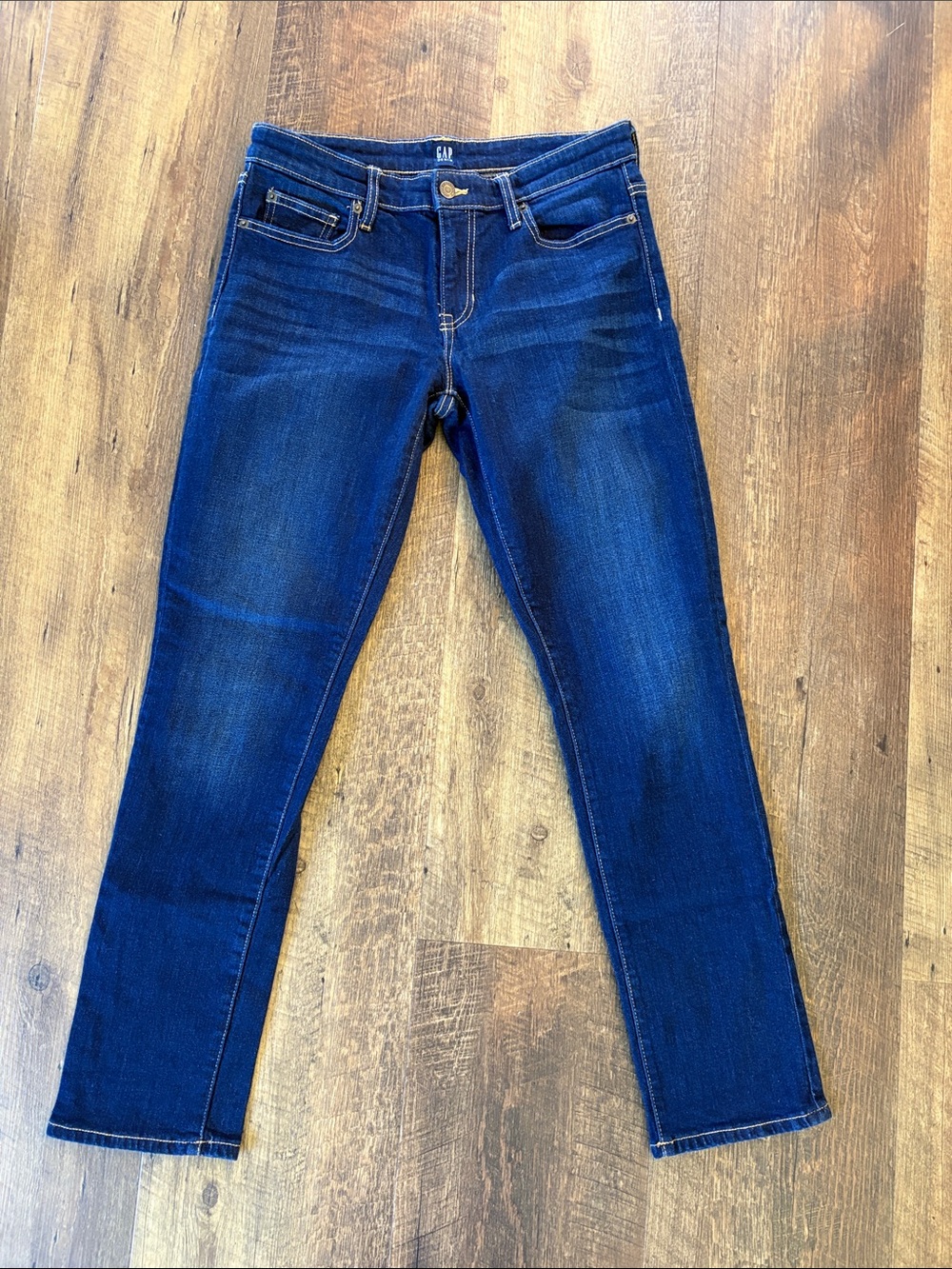 GAP Women's Dark Blue Straight Jeans